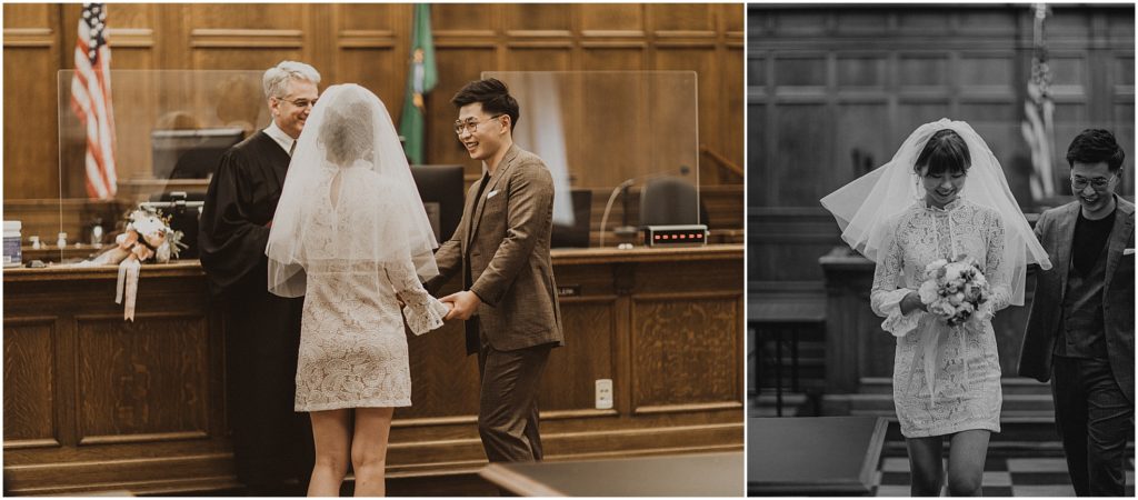 Downtown Seattle Courthouse Elopement